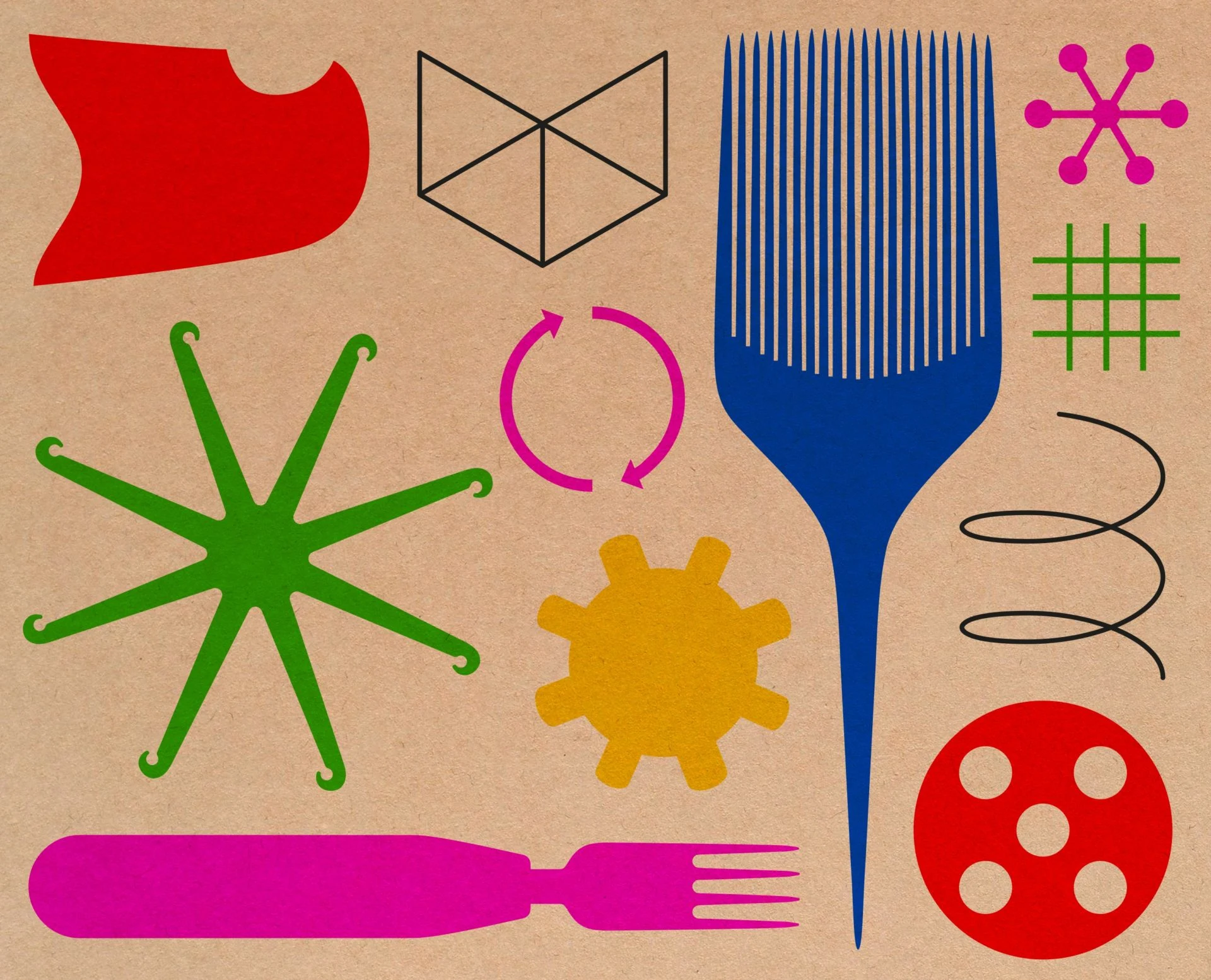 Постер для Виктора Папанека: выставка «Политика дизайна» в Музее дизайна Vitra в Вайль-на-Рейне, Германия, в 2018-2019 гг. © Daniel Streat, 2018