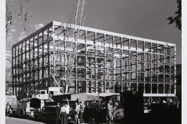 Наружная оболочка конструкции поддерживается стальным каркасом с пилонами.