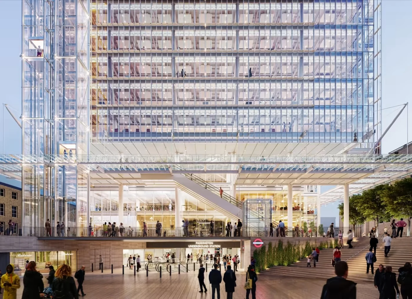 Паддингтон-сквер, Лондон, 2022 © Grain London, любезно предоставлено Sellar/Renzo Piano Building Workshop