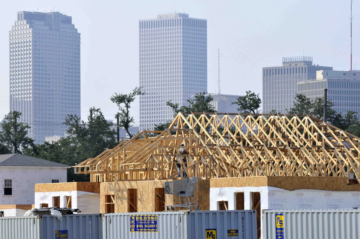 Строительство во время проекта урагана Катрина в Новом Орлеане, штат Луизиана (2012 г.) Изображение © Гарри Коннолли