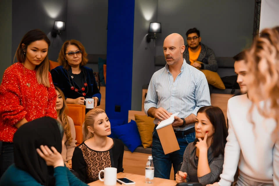 Марк Хамфри с участниками мастер-класса