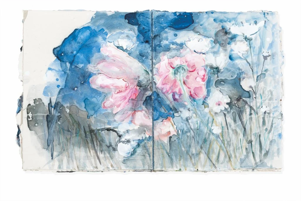 Акварель из книги Кифера «Ich bin der ich bin» («Я есть то, что я есть») 2015 года. Кредит …Ансельм Кифер, частная коллекция. Фотография Чарльза Дюпрата.