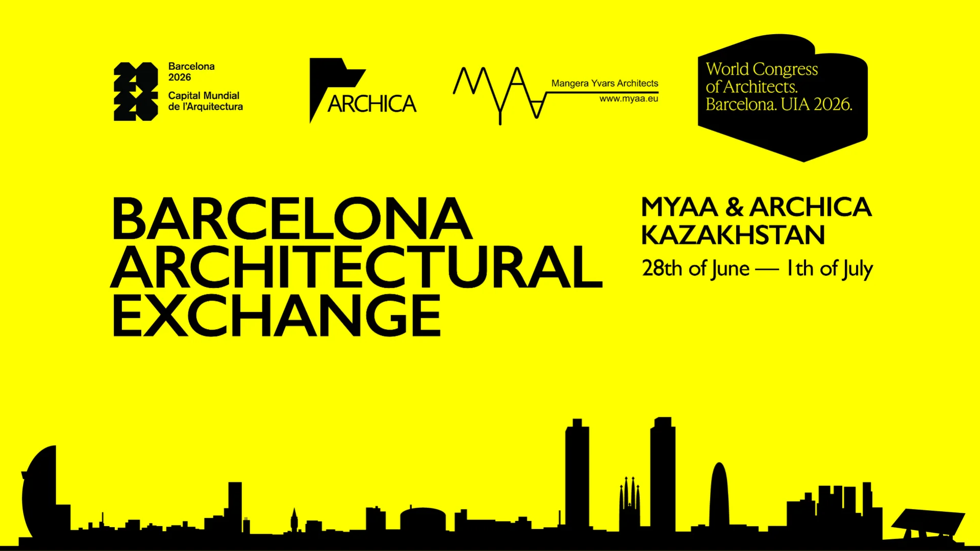 Mangera Yvars Architects и ARCHICA Kazakhstan запускают Barcelona Architectural Exchange на полях UIA 2026