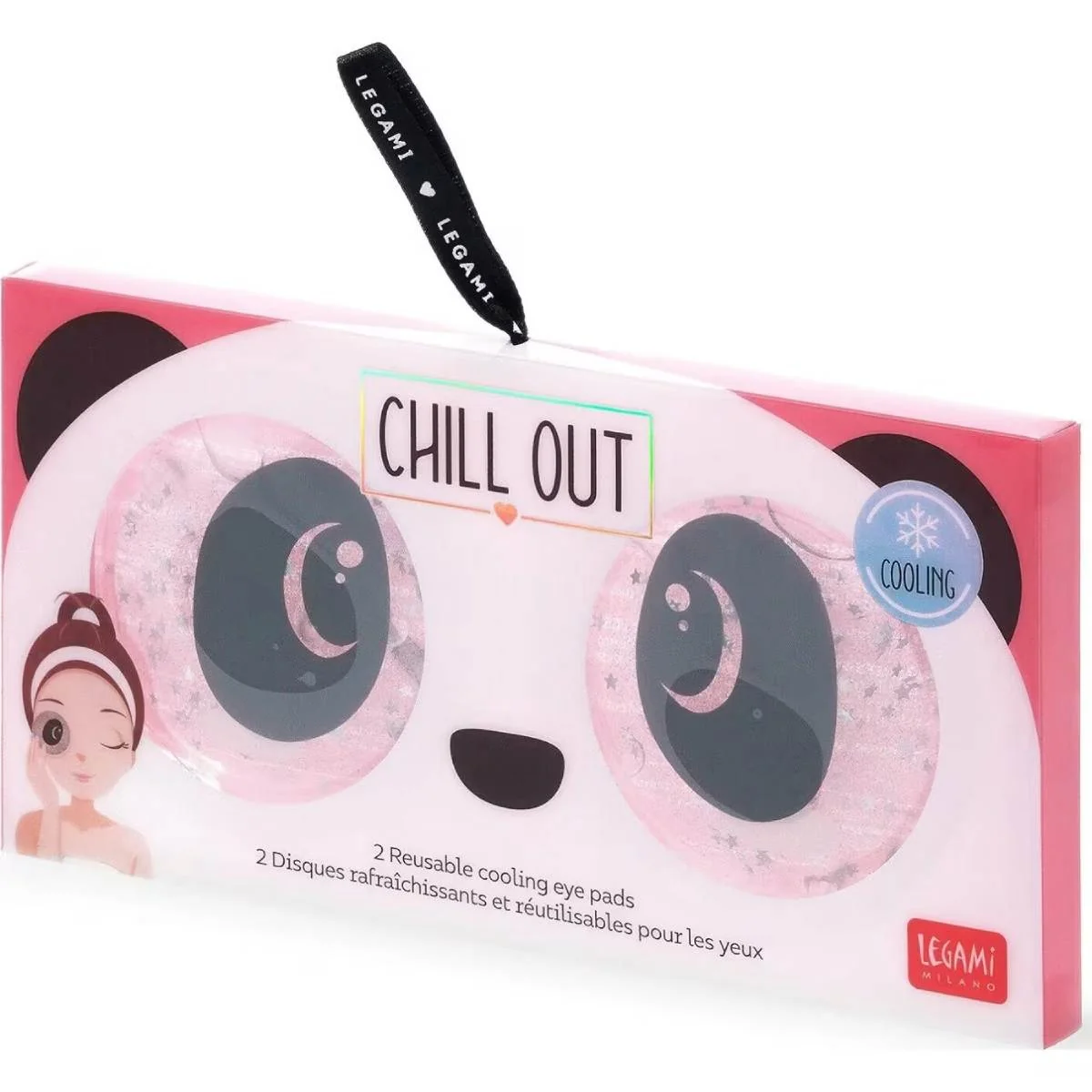 Многоразовые охлаждающие гелевые подушечки для глаз Chill Out - Panda