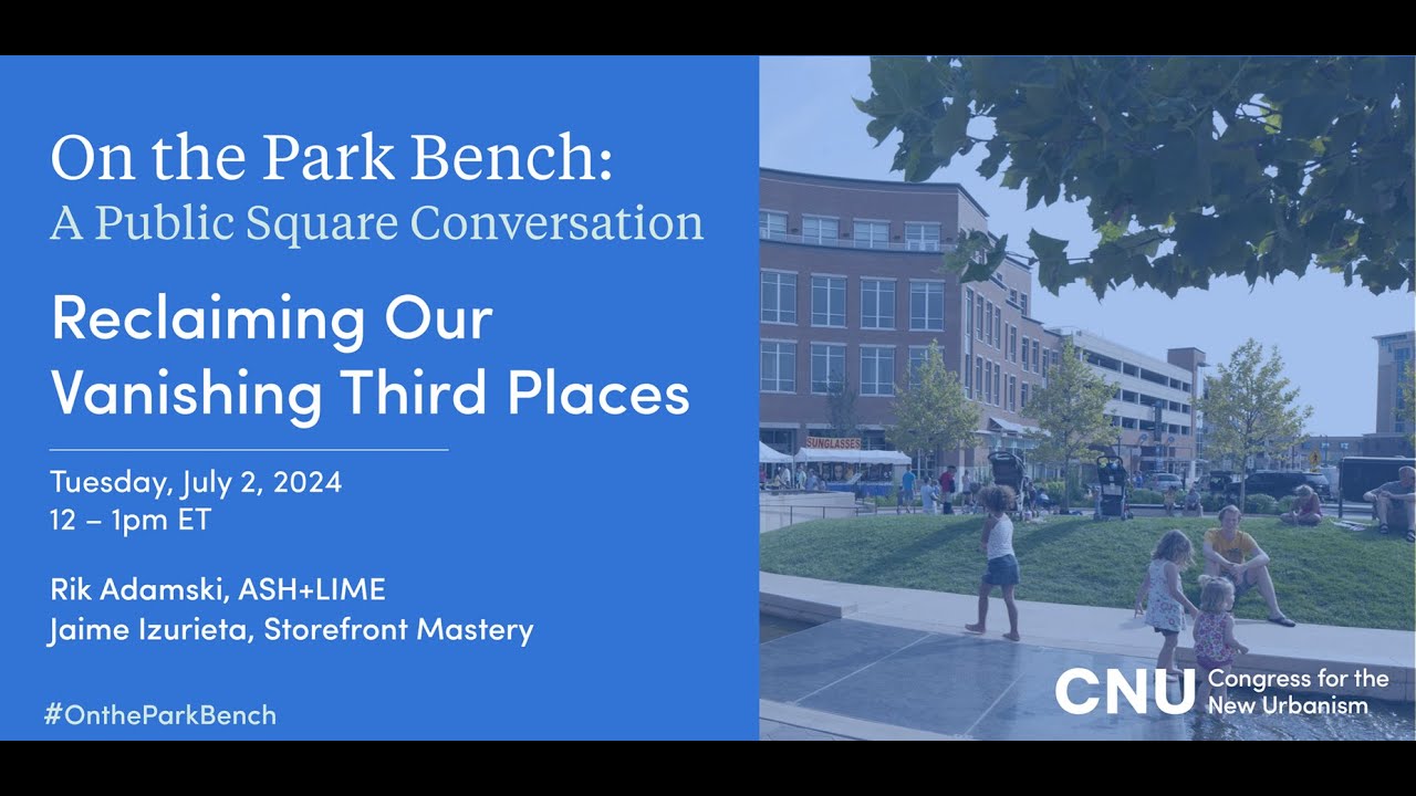 Reclaiming Our Vanishing Third Places