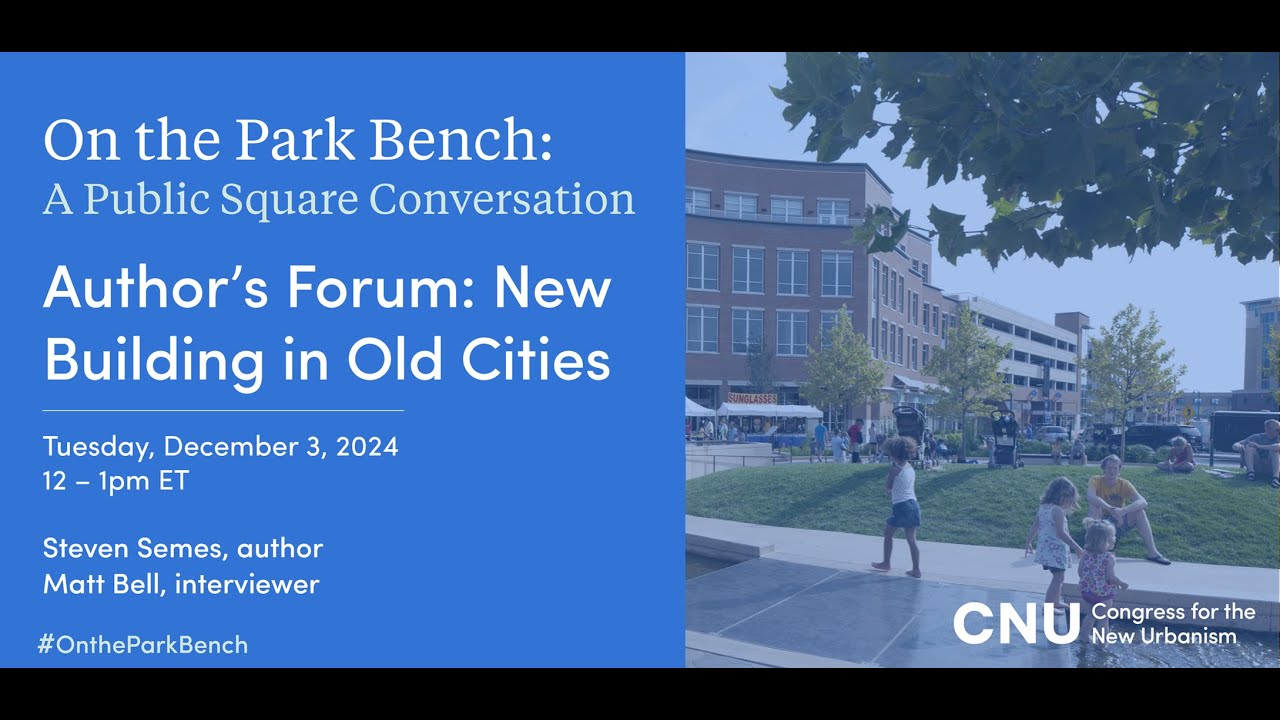 Author's Forum: New Building in Old Cities