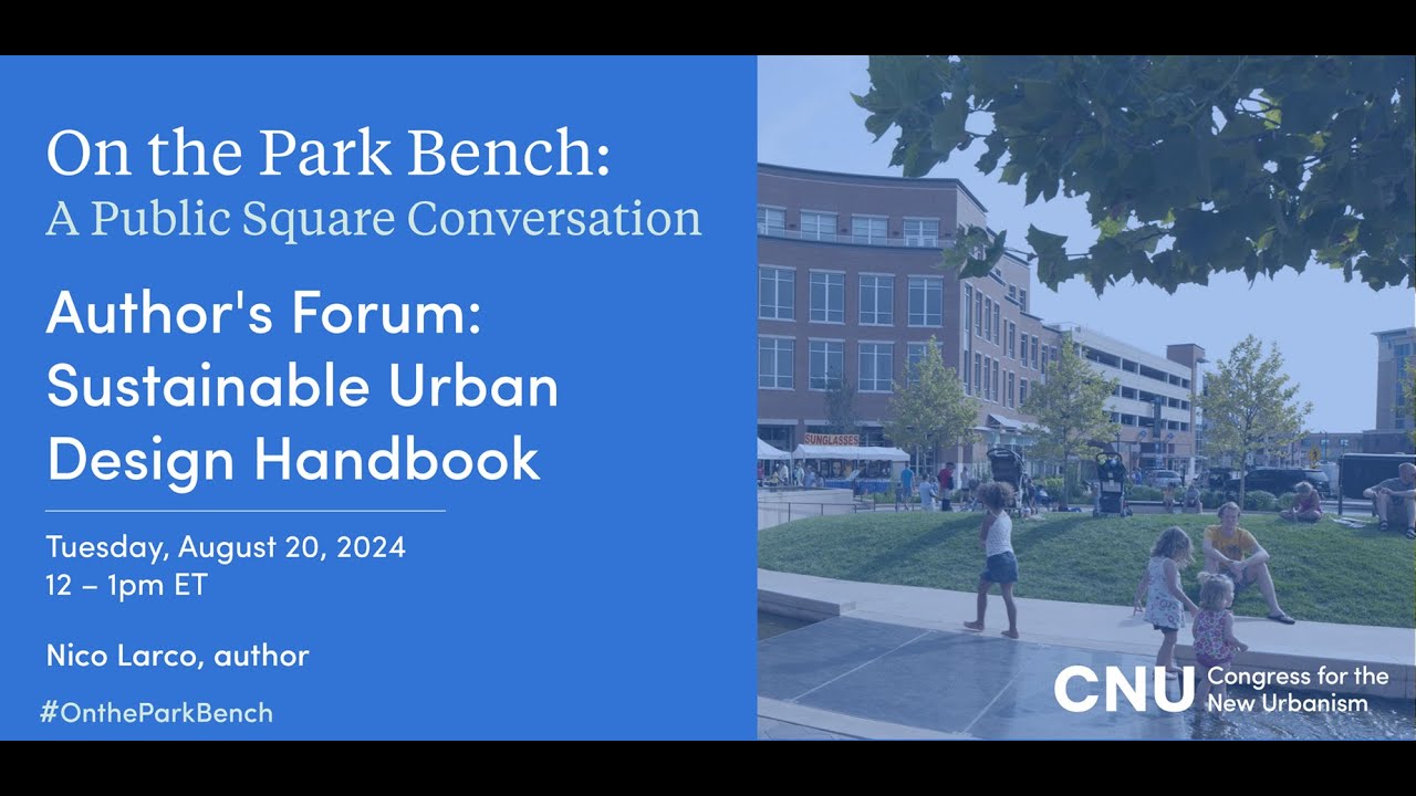 Author's Forum: Sustainable Urban Design Handbook