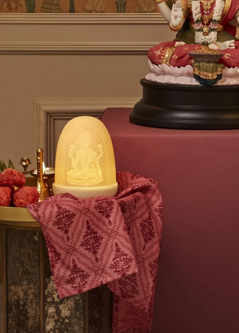 Lord Ganesha & Goddess Lakshmi Dome table lamp