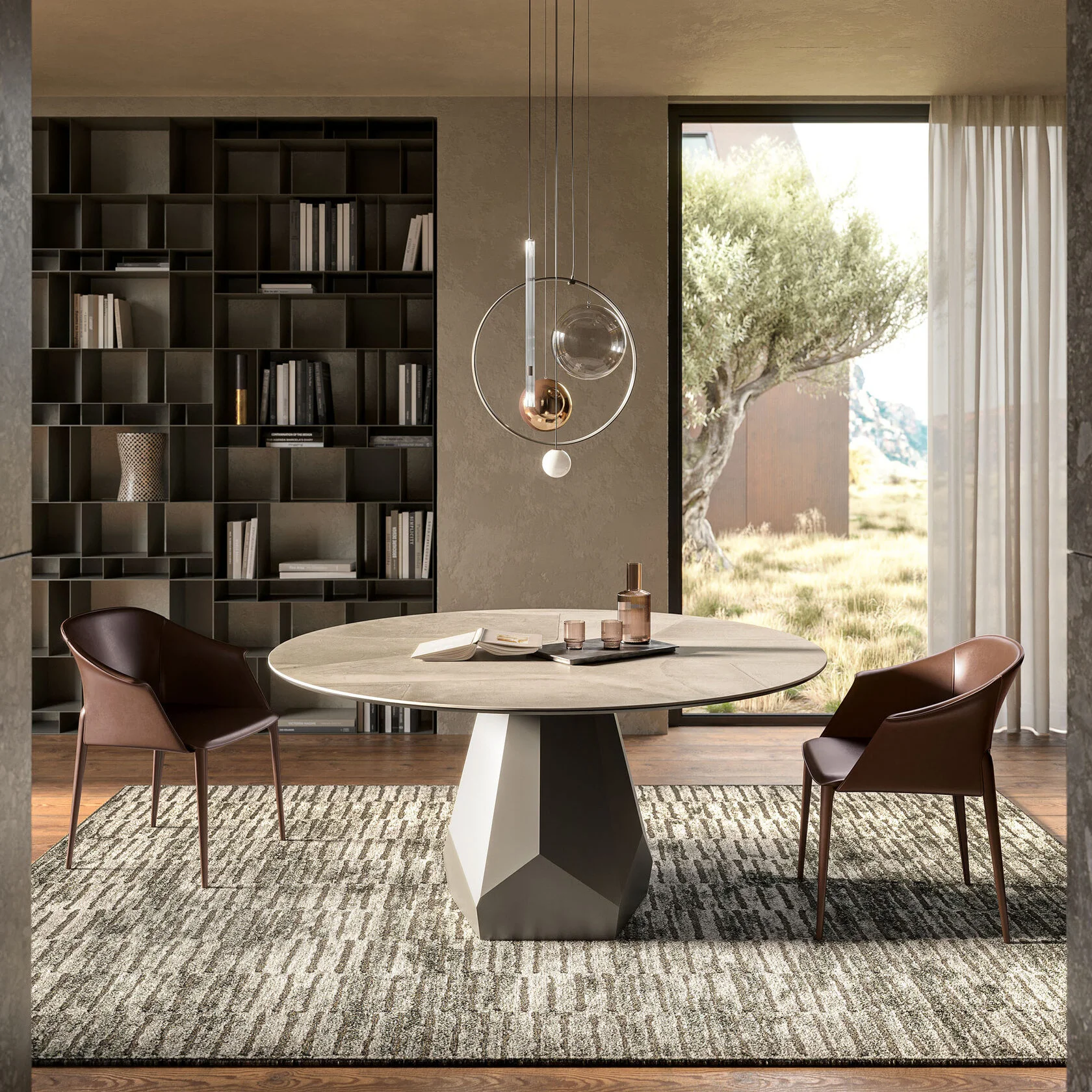 Стол Cattelan Zermatt Keramik d140