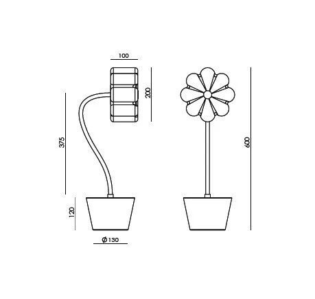 Настольная лампа Aromas Flow