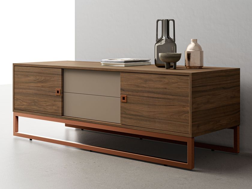 About Office
BOLD58
Low wooden office storage unit with hinged doors and drawers