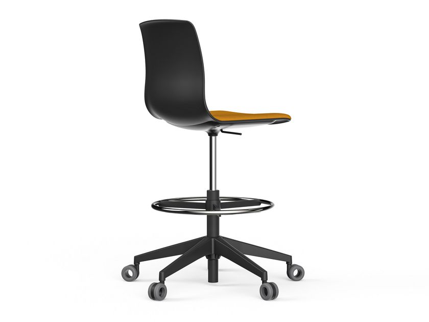 ACTIU
NOOM 50
Office stool with castors with 5-Spoke base with footrest