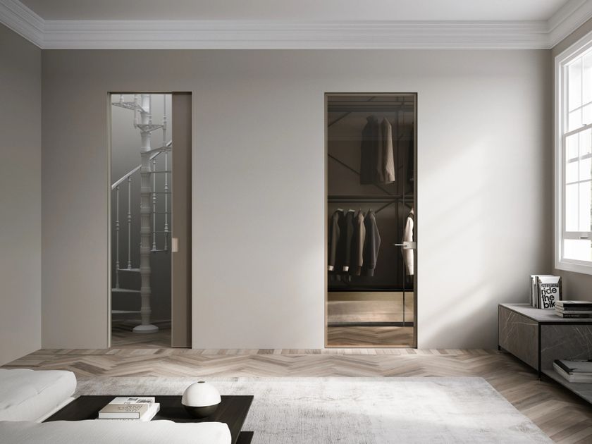 ADL
PIANA
Satin glass pocket sliding door