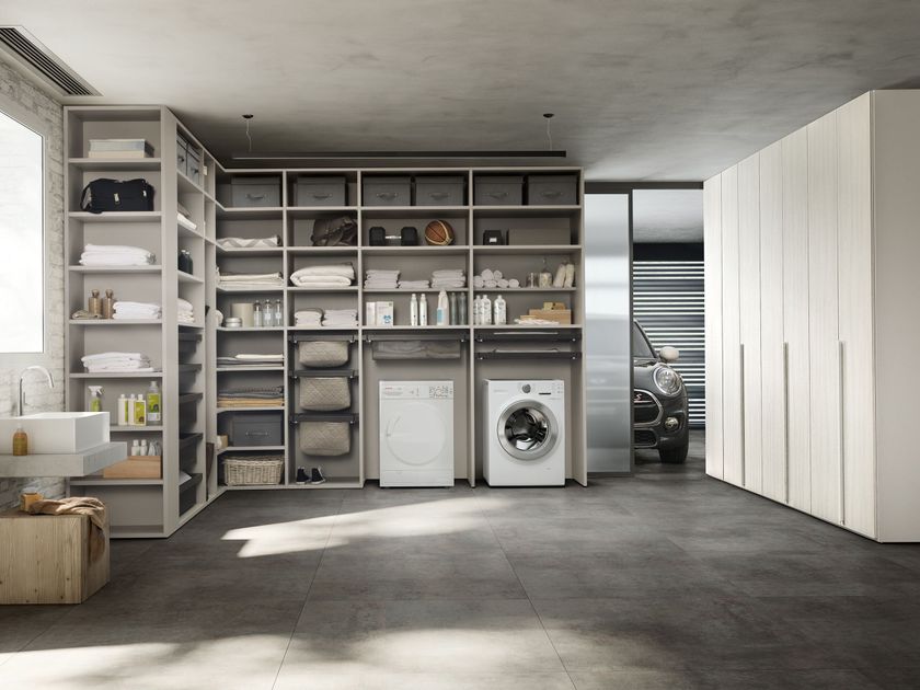 Adok
INTERMEZZO
Sectional wooden laundry room cabinet