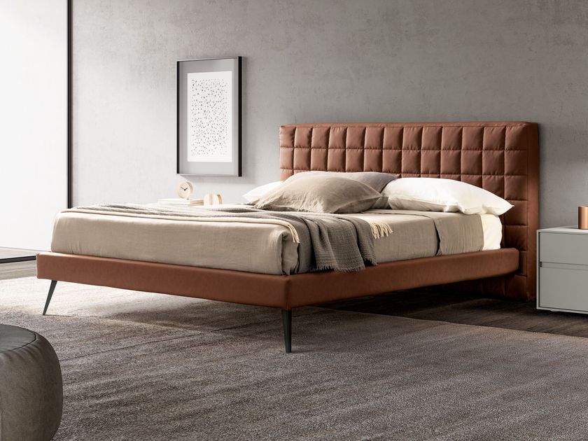 Adok
RUBIK
Eco-leather bed with upholstered headboard