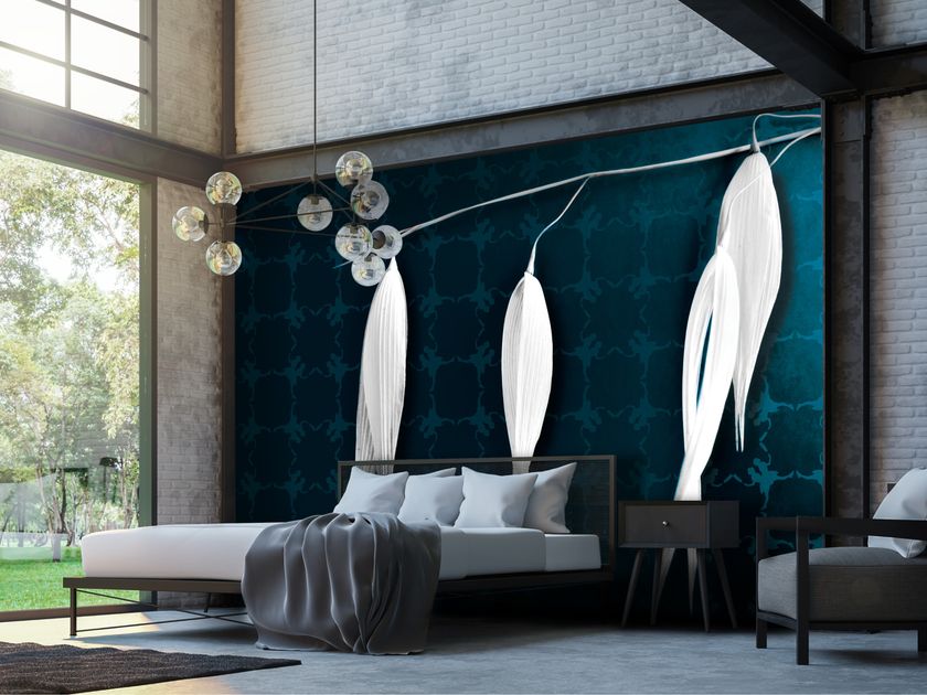 AGENA
FEUILLES
Fire retardant wallpaper with floral pattern