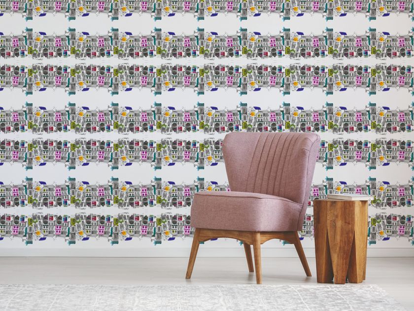 AGENA
MIROIR DE LA VILLE VELOURS
Fire retardant washable wallpaper