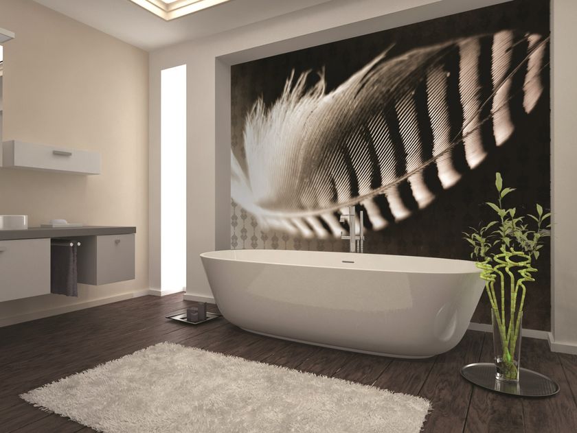 AGENA
PLUME ECRU
Digital printing wallpaper