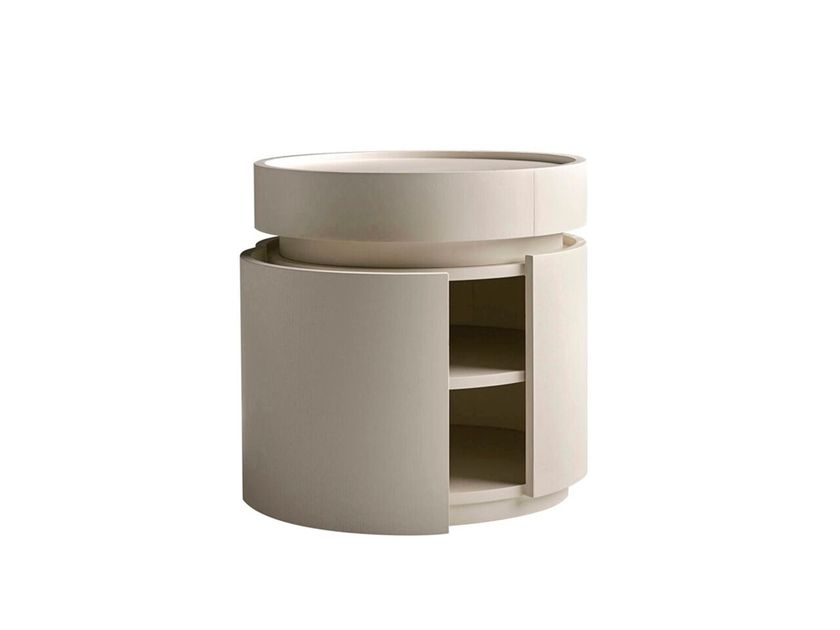Alexandra
NORA
Round wooden bedside table