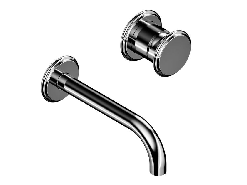 AQUAELITE
INSTILE
Wall-mounted brass washbasin mixer