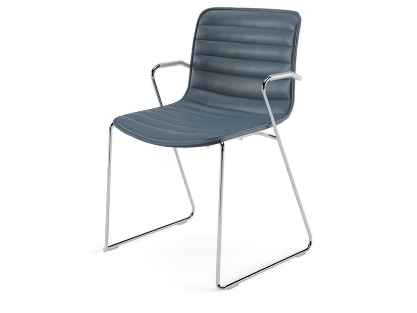 Arper
CATIFA (RE) 46
Sled base leather chair with armrests