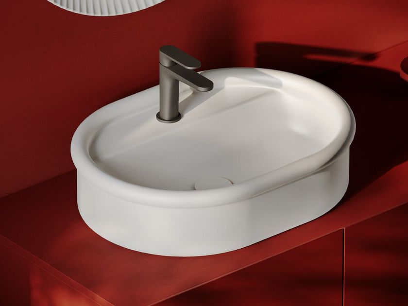 Artceram
BRERA
Countertop oval ceramic washbasin with tap hole