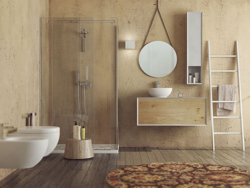 ARTEBA
SUPERNATURAL SN08
Single wall-mounted oak vanity unit with drawers