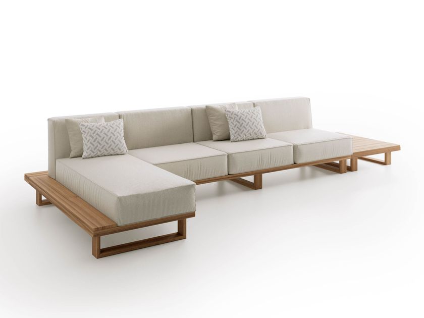 Atmosphera
9.ZERO
4 seater technical fabric garden sofa with chaise longue