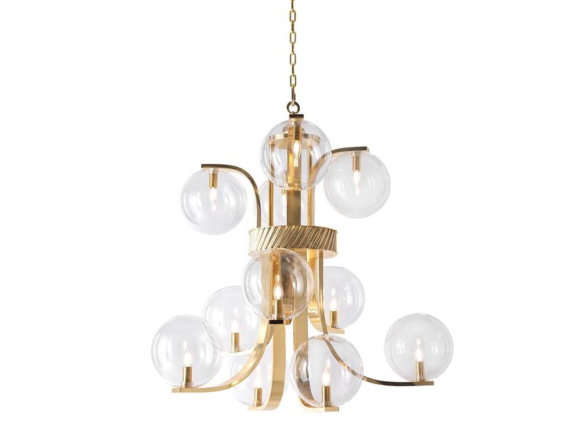 BADARI
BUBBLE
Brass and glass pendant lamp