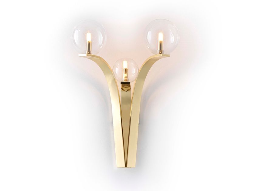 BADARI
BUBBLE
Brass and glass wall light