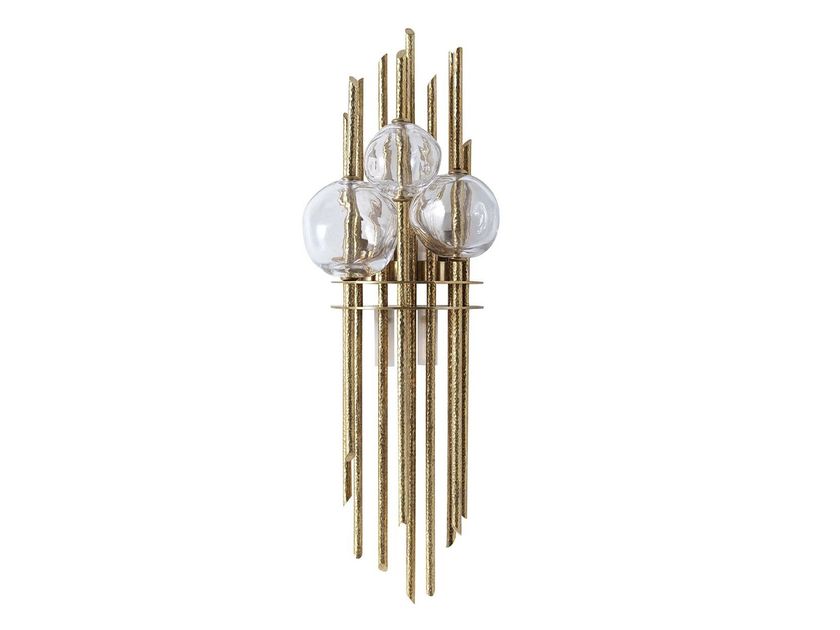 BADARI
FALLING STONE
Crystal and brass wall light