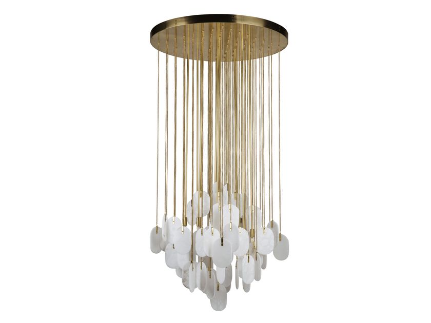 BADARI
GRAVITY
Alabaster and brass pendant lamp
