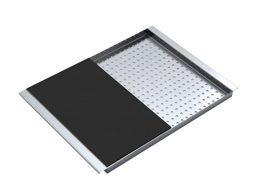 Barazza
1CITN
Stainless steel perforatedbowl cover with black HPL chopping board