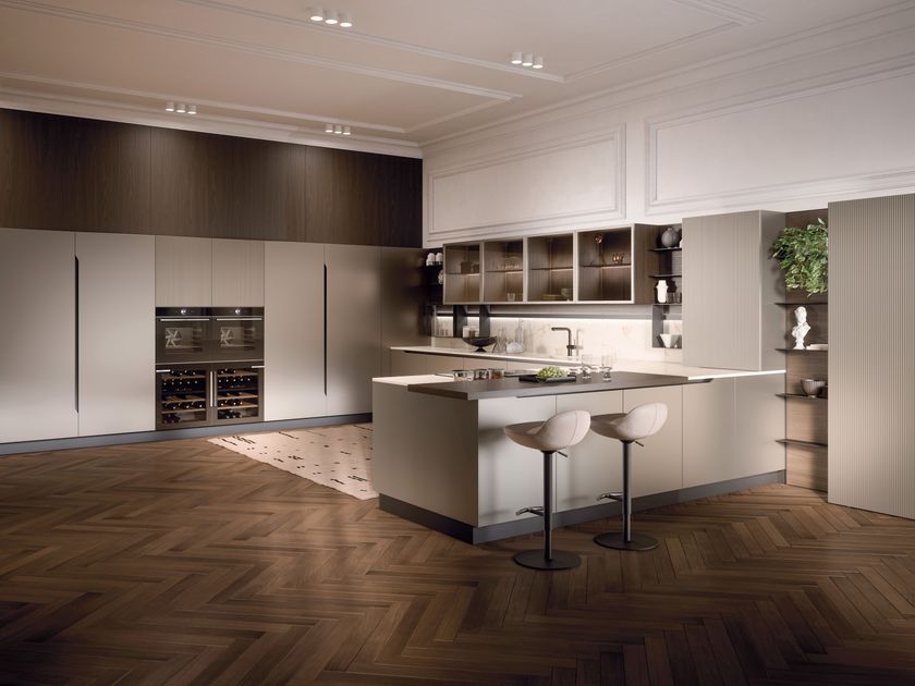 Berloni
BELLUCCI 01
Fitted kitchen with peninsula