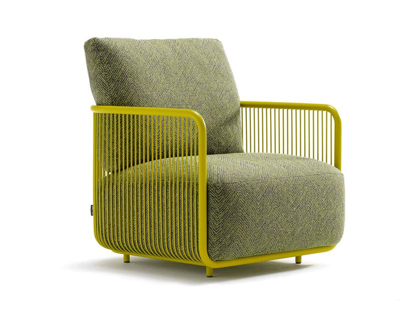 BertO
CAROLINE
Fabric garden armchair with armrests