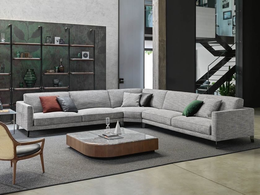 BertO
TIME BREAK
Corner fabric sofa with removable cover