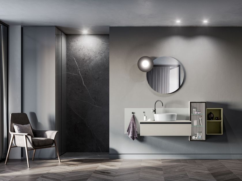 Birex
DEEP COMP. 6
Single wall-mounted vanity unit with drawers
