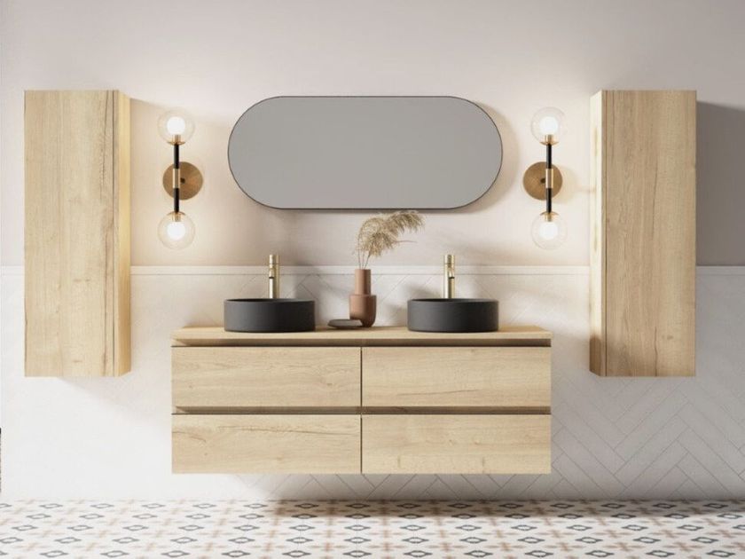 Blubbain
KLIMT 01
Wall-mounted vanity unit with drawers
