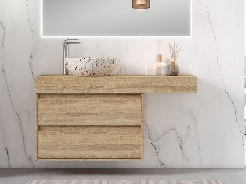 Blubbain
SET AFRICA + COVELA
Wall-mounted vanity unit with drawers