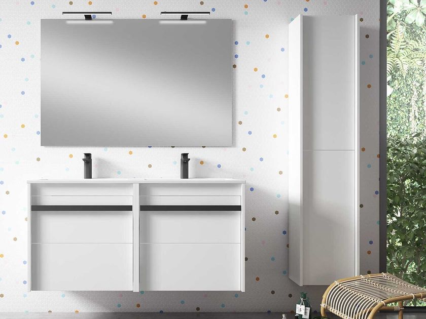Blubbain
SET ANAIS
Double wall-mounted vanity unit with towel rail