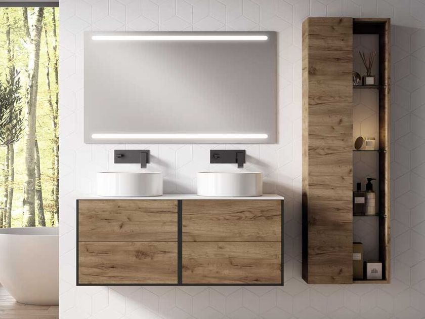 Blubbain
SET CORFU
Double wall-mounted vanity unit with drawers