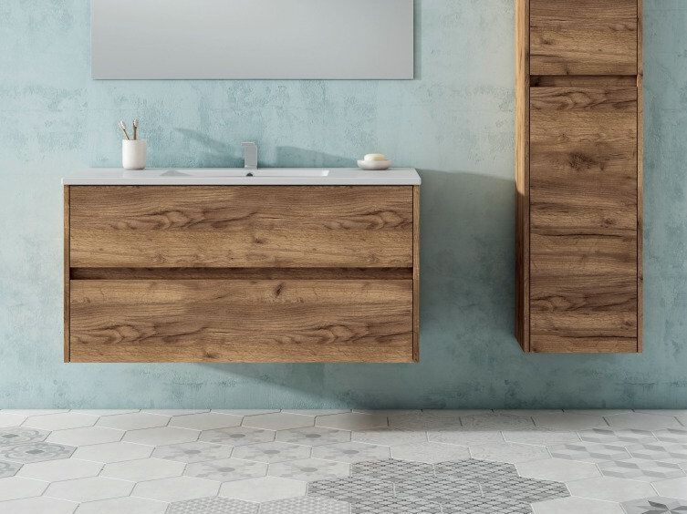 Blubbain
SET FLUOR
Wall-mounted vanity unit with drawers