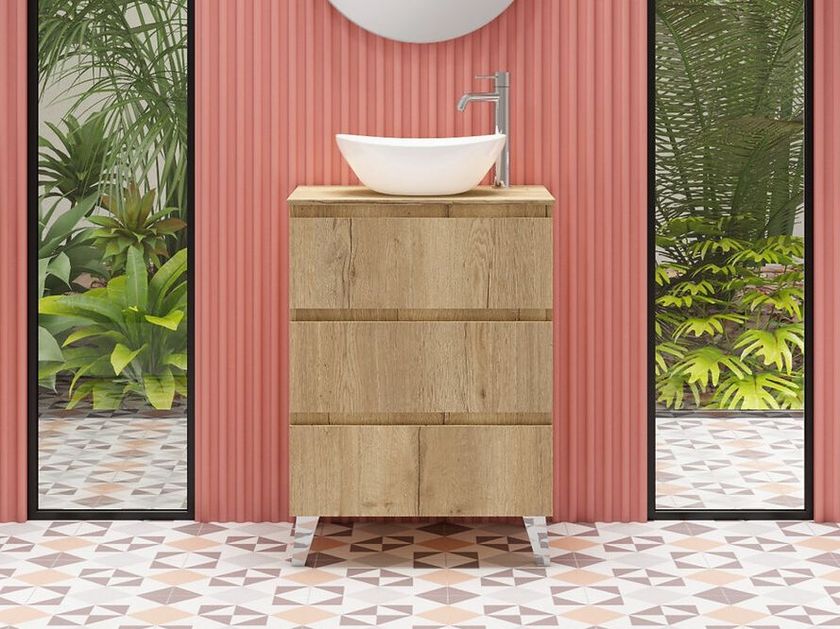 Blubbain
SOHO 01
Single floor-standing vanity unit with drawers