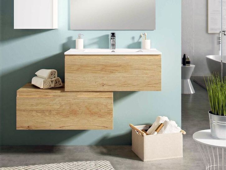 Blubbain
VIOLETTA 02
Wall-mounted vanity unit with drawers