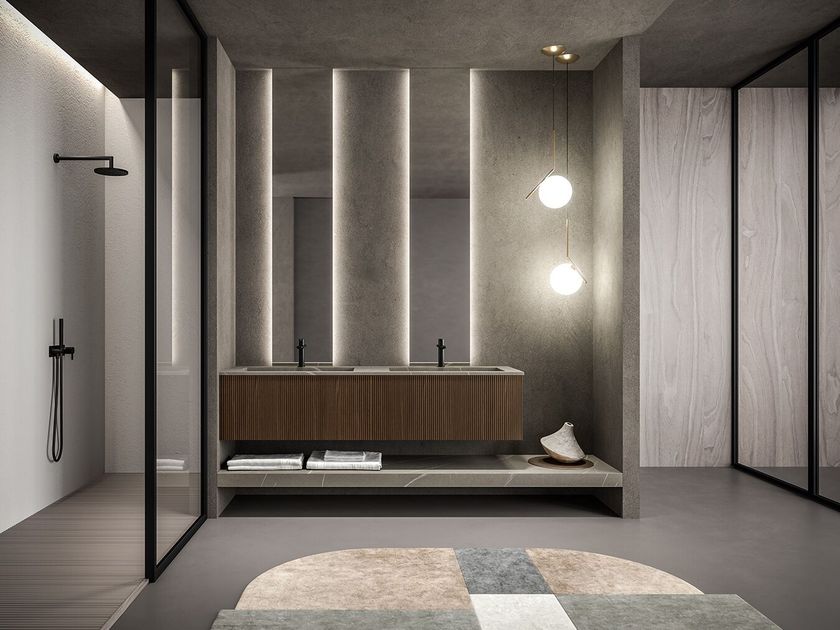 BMT
DFLY 02
Double wall-mounted vanity unit with mirror