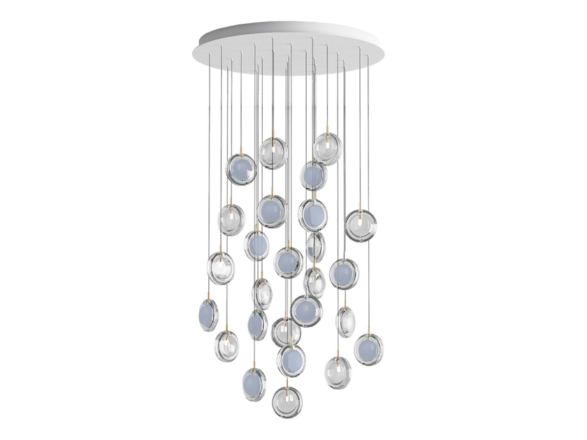 Bomma
LENS 26 ROUND
LED dimmable blown glass pendant lamp