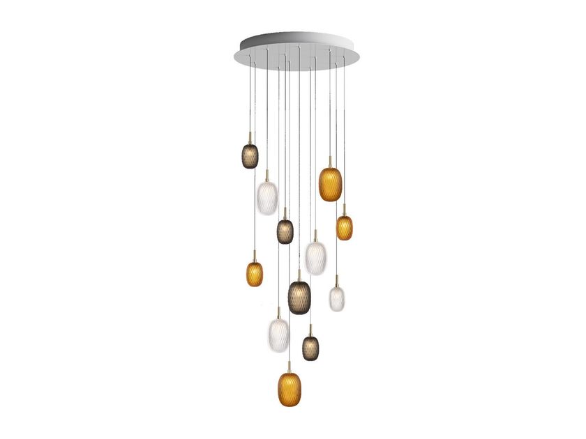 Bomma
METAMORPHOSIS 12
LED handmade blown glass pendant lamp