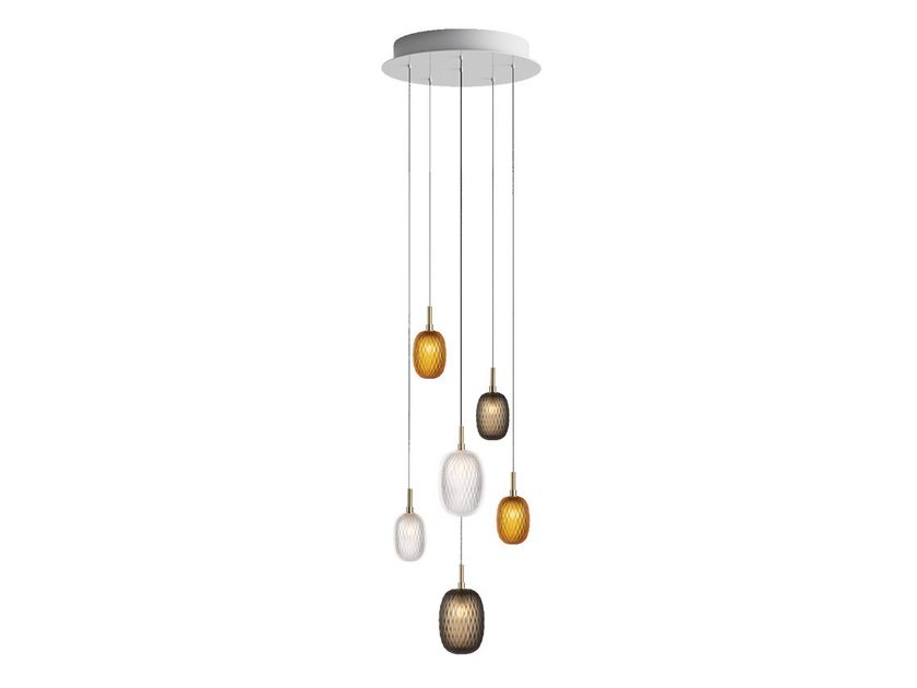 Bomma
METAMORPHOSIS 6
LED handmade blown glass pendant lamp