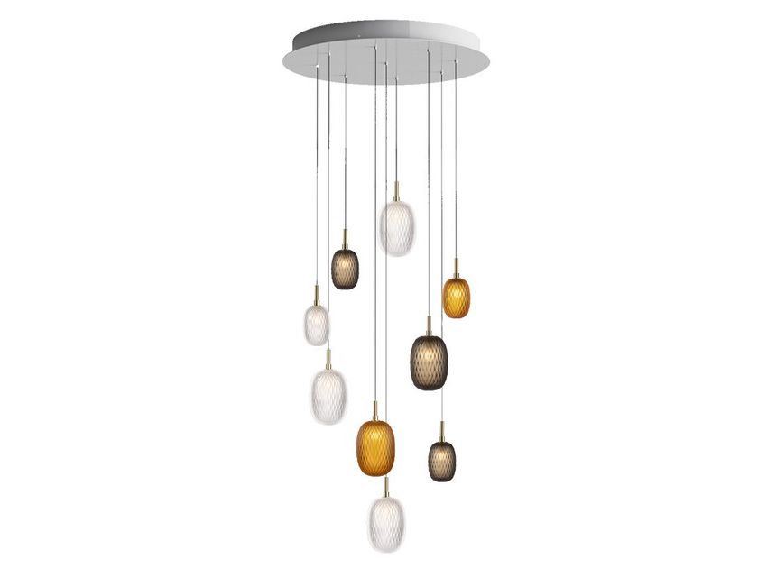 Bomma
METAMORPHOSIS 9
LED handmade blown glass pendant lamp