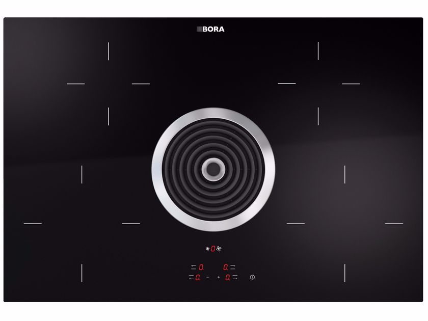 Bora
BHA
Hyper glass ceramic cooktop with cooktop extractor